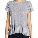 Calvin Klein Jeans NWT Gray Cold Stone Heather Peplum T Photo 0