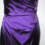 Jill Stuart New NWT $485 Womens 8 Jill  Purple Satin One Shoulder Dress Beautiful Photo 0