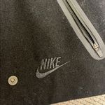 Nike Women's Destroyer Butterfly Black Wool Silver Leather Jacket Photo 10