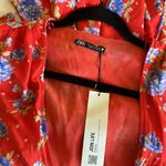 ZARA NWT FLORAL WRAP DRESS CHIFFON FABRIC BLOGGERS FAV Photo 8