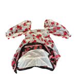 Francesca’s Blue Rain White Red Rose Floral Dress Puff Sleeve Size S NWT Photo 6