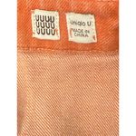 Uniqlo U Denim Skirt Acid Wash Red Button Front Midi size 0 Photo 4