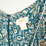 Anthropologie [] Maeve Point Breeze Blue Floral Front Tie Short Sleeve Romper 14 Photo 10