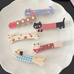 5PCS Cat Kitty Kitten Cat Lover Hair Clip Set Black Photo 0