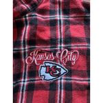 NFL Team Apparel Kansas City Chiefs Flannel Shirt Womens Red Size Small Football Photo 3