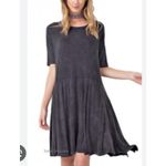 easel ANTHROPOLOGIE  Women's Babydoll Josy Dress MEDIUM Mauve Oversized Mini Photo 1