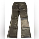 J.Crew  women’s High-rise bootcut pant in faux leather black Size 30 NWT Photo 4