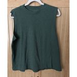 Pact NWT Airplane Wrap Cardigan | Pintuck Wide Leg Pant | Top Size L Deep Green Photo 6