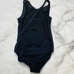 Gaiam  x Jessica Biel Melrose Mesh Trimmed Bodysuit Black Size S New Photo 4