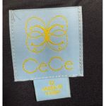 CeCe NWT  Sheer Sleeve‎ Tie Neck Ponte Knit Dress Black Size 12 Minimalist Photo 2