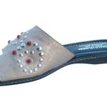 Donald Pliner Metallic Leather Shoe Rubber Flex Shoe Sandal Slide New NWT $285 Tan Size 7 Photo 6