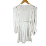 Free People Charlotte Tunic Top Dress Embroidered Feminine Boho Ivory Small Photo 1