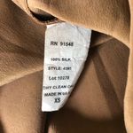 Barney's  New York SILK Drape Neck Tank Shell XS Sleeveless Summer Bronze Career Photo 6