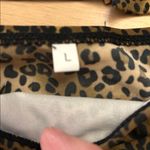 Free with Bundle New Women’s Leopard Print Bikini Set High rise size Large Black Photo 4