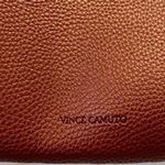 Vince Camuto  Brown Faux Leather Tote Bag With Black Stripe Accent  Work Travel Photo 9