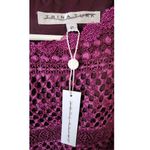 Trina Turk Geddes Blackbird Stripe Lace Sheath Dress in Plum 2 NEW Photo 4