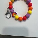 Keychain, rainbow bow‎ wristlet Red Photo 1