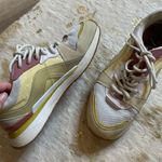 ZARA Pink Yellow Fashion Sneakers Photo 2