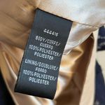 Monique Lhuillier Dress Lined Navy Blue Lace Long Sleeve Ruffle EUC 10 *See Dsx* Photo 7