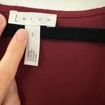 Leith  faux wrap, jumpsuit burgundy,/ wine color. elastic in back waist Photo 2