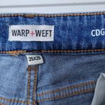 Warp + Weft Jeans Distressed Button Fly CDG Paris Cigarette Size 25x26 Blue Photo 8