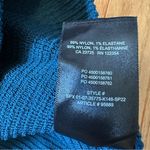 Babaton Aritzia  Sculpt Knit Stretch Ribbed Mini Skirt Womens Large Teal Photo 3