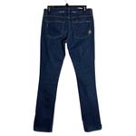 Rich & Skinny  Dark Wash Straight Leg Low Rise Distressed Jeans Photo 1