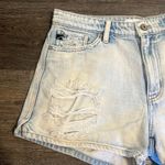 KanCan Light Wash Distressed Women’s Denim Blue Jean Shorts Large Photo 11