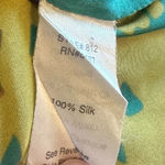 CAbi Bold Floral 100% Silk Mini Dress Tunic Top Abstract Size Small Women's Photo 11