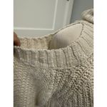 easel  Cold Shoulder Oatmeal Marvin Turtleneck Sweater Size M/L Photo 1