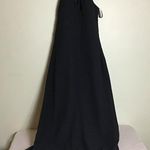 White House | Black Market  Women Black Gown Sz. 6 Jeweled Neck Halter Maxi Dress Photo 1