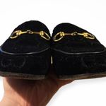 Gucci Jordaan Velvet GG Horsebit Loafer Black Size 36 US 6 Flat Monogram Photo 9