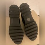 DKNY Black women platform Bjourn with Silver Logo combat boots size 9 Photo 6