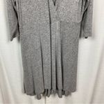 Torrid  Heather Gray Long Sleeve Hacci Surplice Skater Dress Sz.2 NWT Photo 5