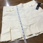 Theory Bergdorf Goodman Pale Yellow Striped Short Tennis Skirt NWT Size 0 Photo 6