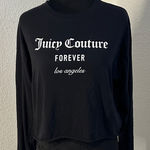 Juicy Couture  and Forever 21 Black Long Sleeve Crop Shirt Photo 0