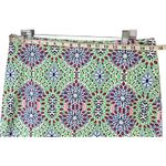 Talbots Skirt Womens 12 Green Blue Kaleidoscope Floral Lined Preppy Classic Boho Photo 5