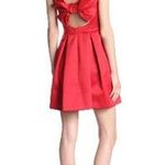 Jill Stuart NWT  Ruby Red Satin Big Bow Dress Photo 0