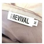 New Revival grey off the shoulder long sleeve blouse Gray Size M Photo 7