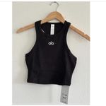 Alo Yoga Aspire Tank in Black White, Size X-Small Photo 5