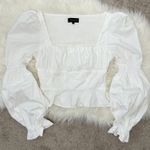 Majorelle Top Womens XS Puff Sleeve Milkmaid Regency Cottage Coquette Angelcore Photo 1