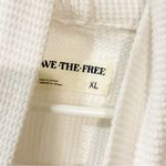 Free People  We The Free White Highland Turtleneck Waffle Knit Thermal Size XL Photo 3