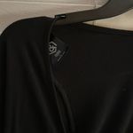 Agnes & Dora Black Tie-Front Top Photo 2