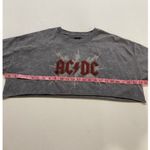 AC/DC  Vintage Washed Gray Cropped Sweatshirt Women’s Large Photo 3