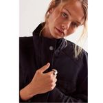 Free People  Arya Cargo Utility Jacket in Black Oversized Size XL Grunge 90s Photo 4
