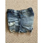 No Boundaries  women's Junior size 7 blue High Rise denim jean shorts Photo 5