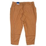 Old Navy NWT  High Waisted Cropped Linen Pants XL Tan Brown Pull-On Relaxed Fit Photo 2