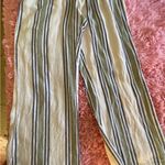 Indigo Rein wide leg pants with Green and Blue Stripes Photo 0
