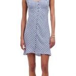 Madewell  Cap-Sleeve Button-Front Mini Dress in Geometric Print size 6 NWT Photo 0