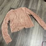 Jonathan Simkhai maya fuzzy knit peach cropped sweater size XS vacation‎ Photo 4